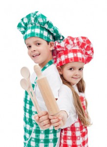Kids ready to cook